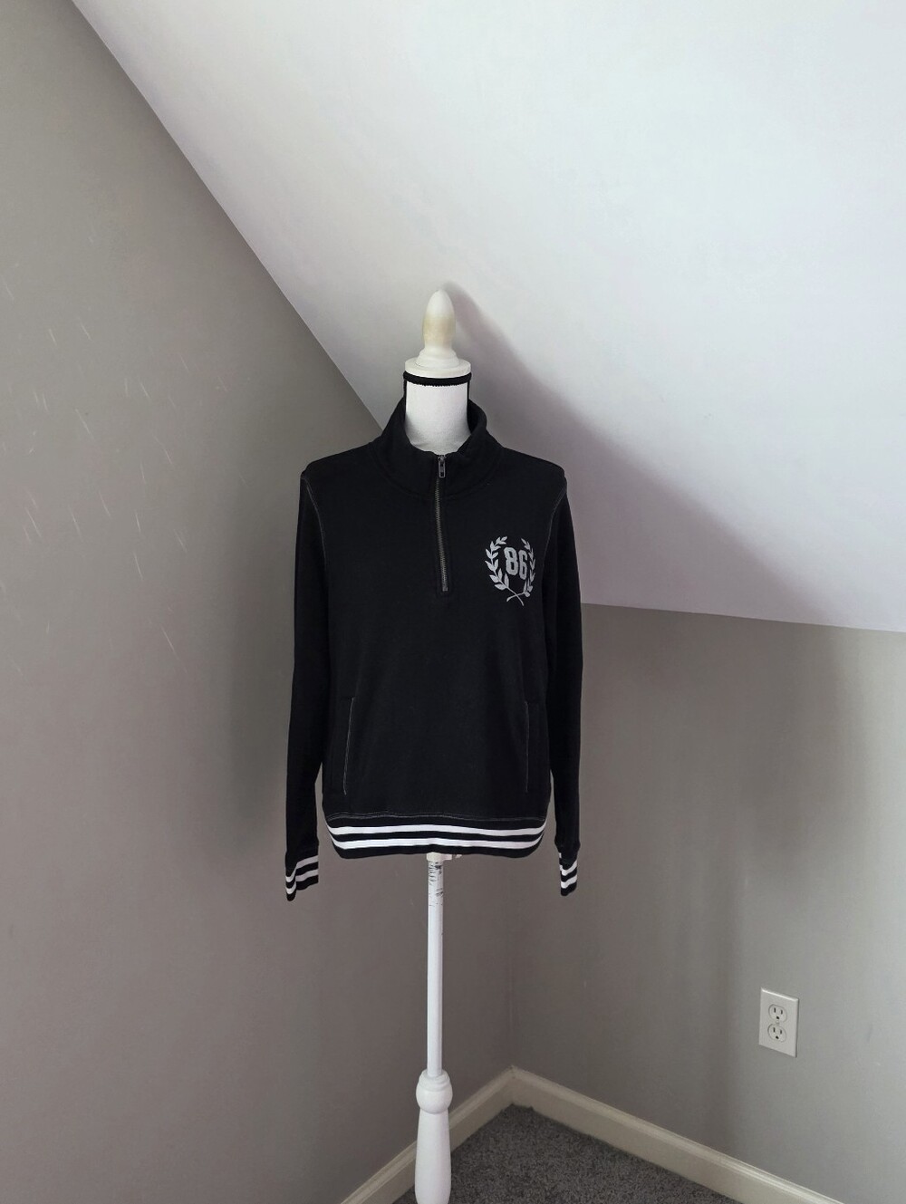 Pink Victoria's Secret Quarter Zip Pullover